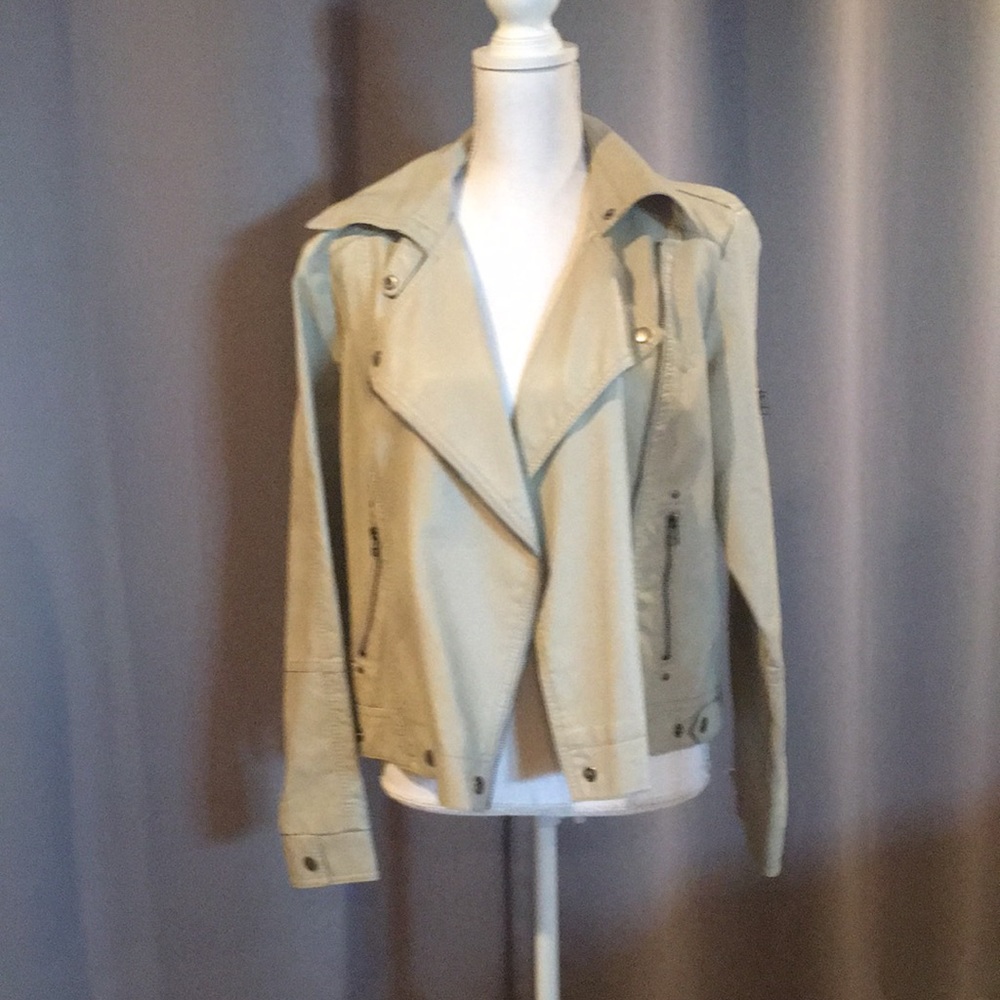 Vegan leather Moto jacket